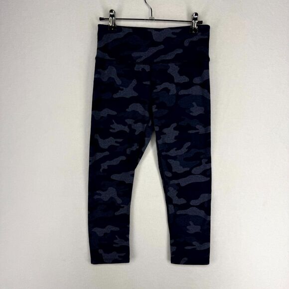 Calvin Klein Performance Navy and Gray‎ Camo Stretch Leggings Womens Size S - Picture 1 of 12